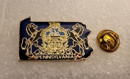 Pennsylvania State Map Lapel Pin PREMIUM QUALITY
