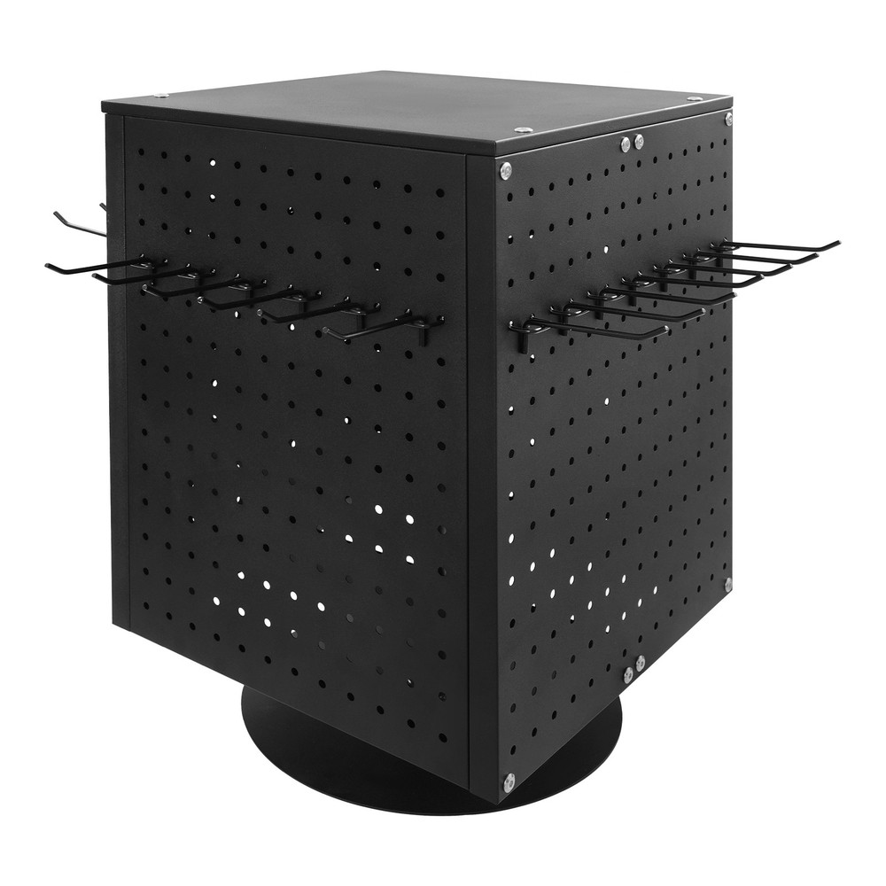 Pegboard Rotating Display Stand 4 Sided Spinning Peg Board Display Peg Board