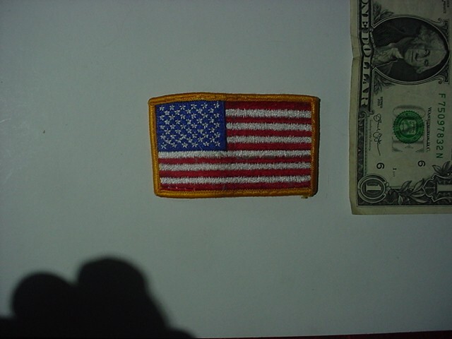 Patch - AMERICAN FLAGs (Yellow Border)