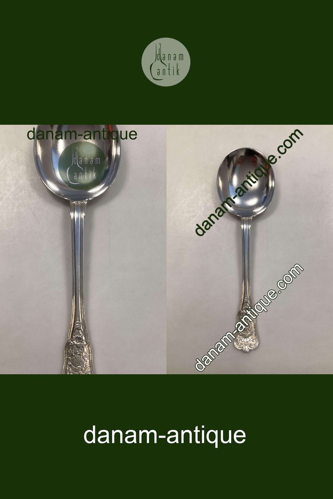 Georg Jensen Rosenborg Silver Plated Serving Spoon