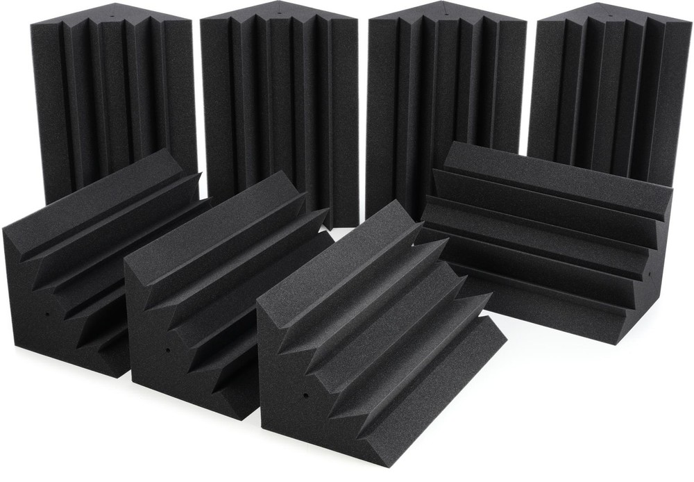 Auralex LENRD Studiofoam Bass Traps 8-pack - Charcoal