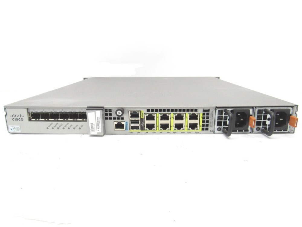 Cisco ASA5555 Adaptive Security Appliance Tested 8GE Data 1U 2x PSU
