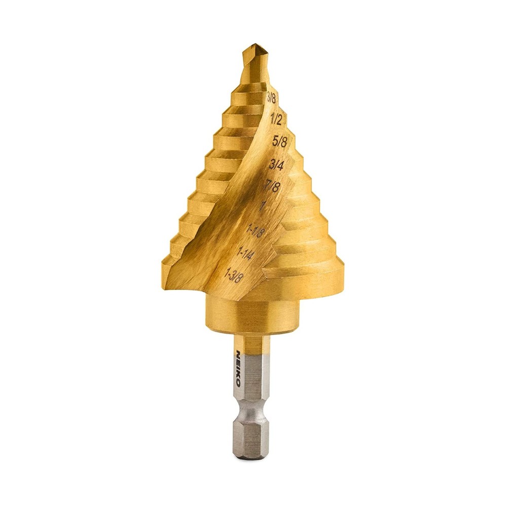 NEIKO 10174A Quick Change Spiral Grooved Step Drill Bit | 10