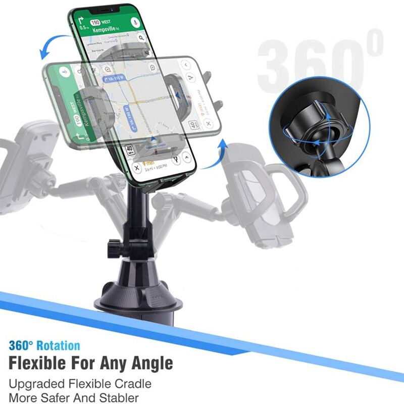 Upgraded Version Adjustable Car Cup Stand Car Holder Mount Cradle For Cell Phone