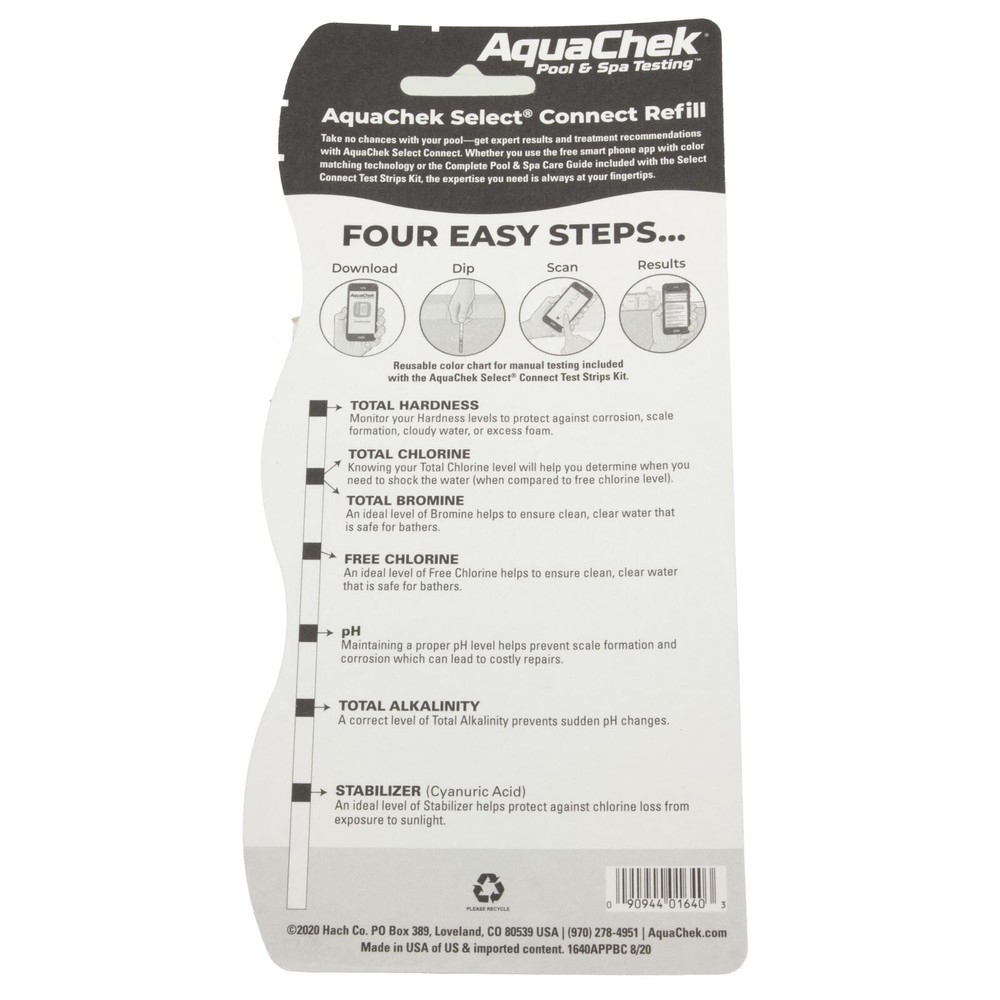 541640APP Test Strips, AquaChek Select Connect, Refill, 50ct.