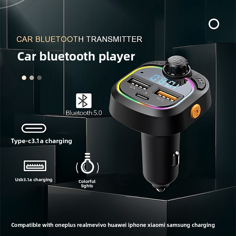 Bluetooth Car MP3 Player FM Transmitter with Dual USB Fast Charger