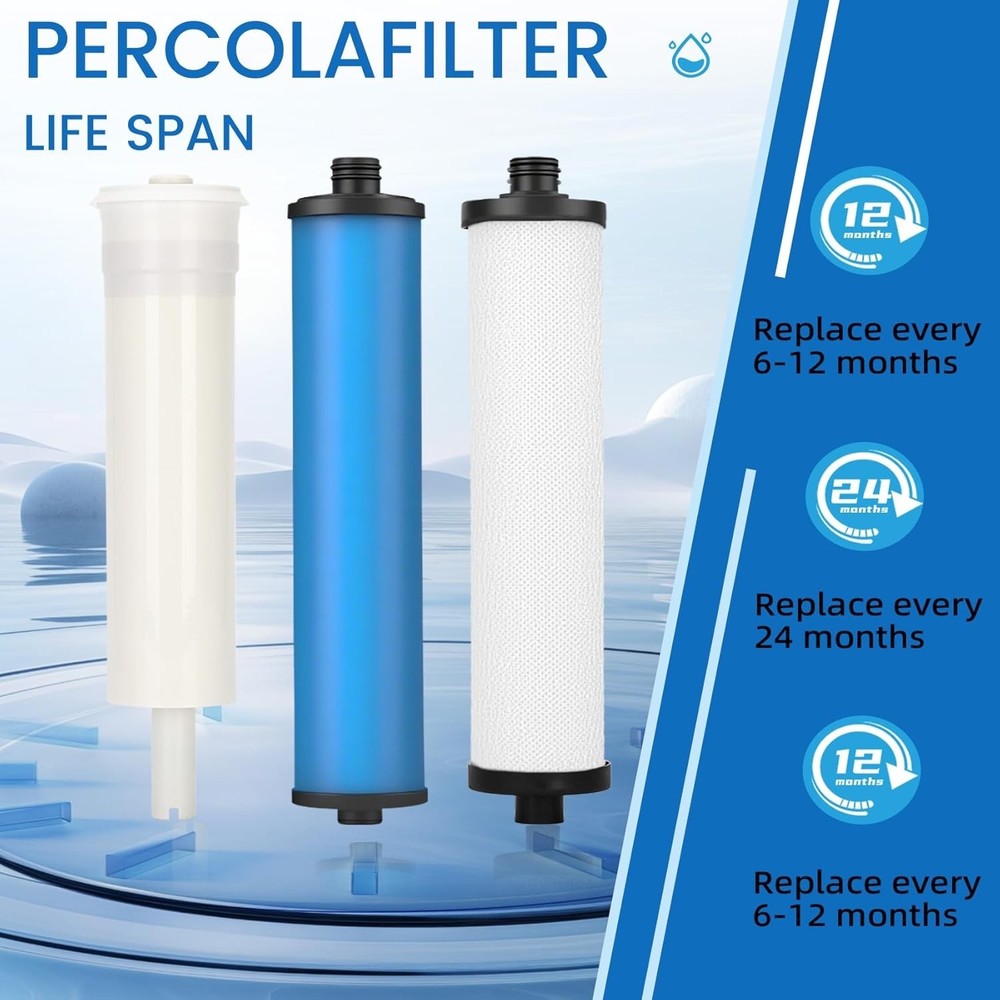 335 RO System Water Filter, Filter Set With Membrane for Microline 335 System