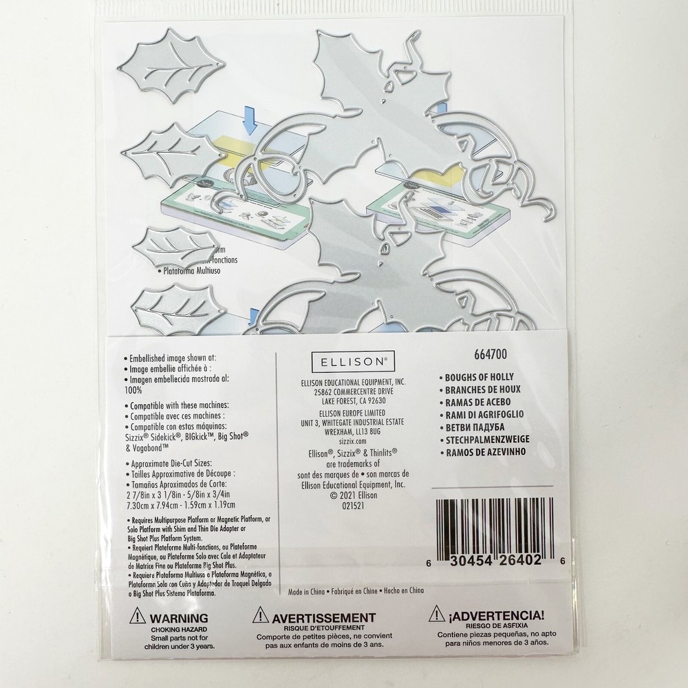 Sizzix Thinlits Christmas Holiday Cutting Dies Feliz Navidad Bundle NEW