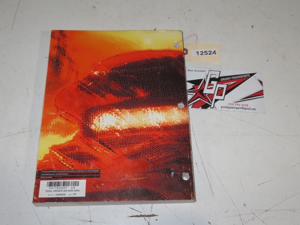 Ski-Doo - 2003 Technical Update Manual - 219600007