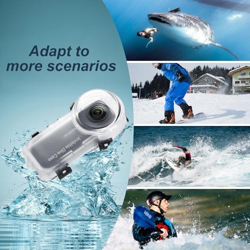 Insta 360 X4 Invisible Dive Case, Splash Prevention Insta 360 X4 Dive Case