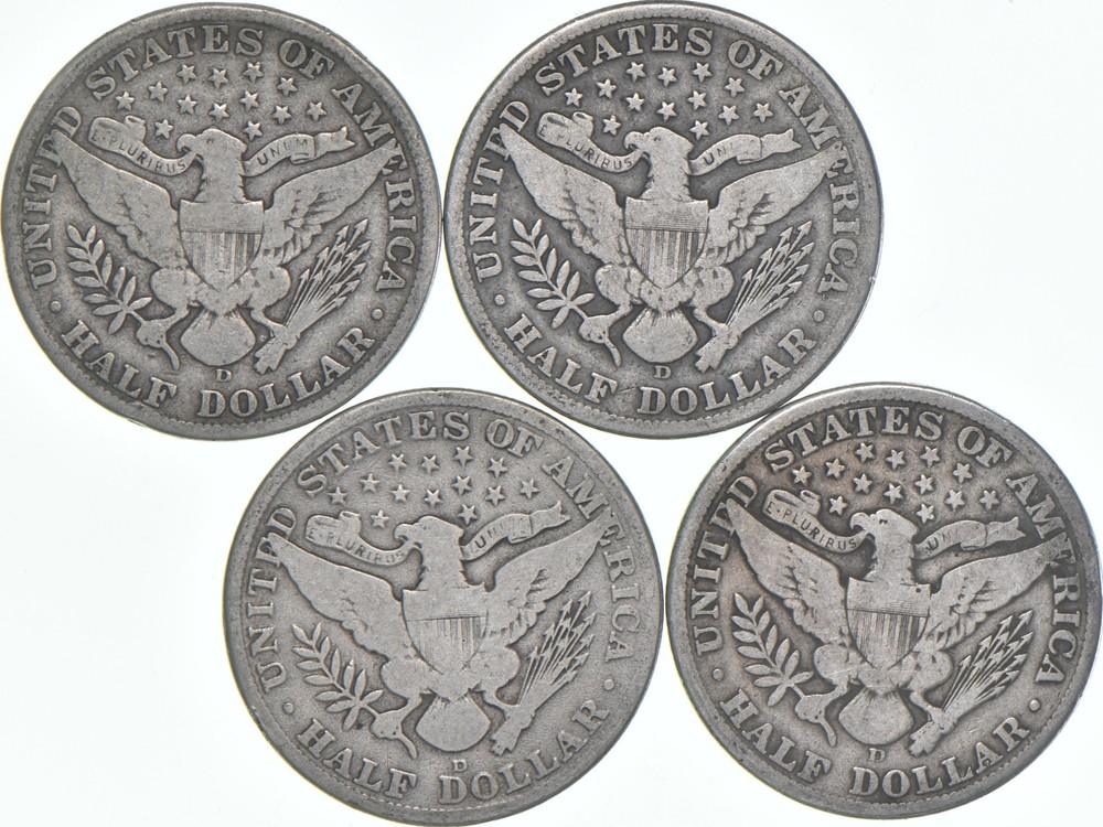 1912-D Barber Half Dollar Average Circ