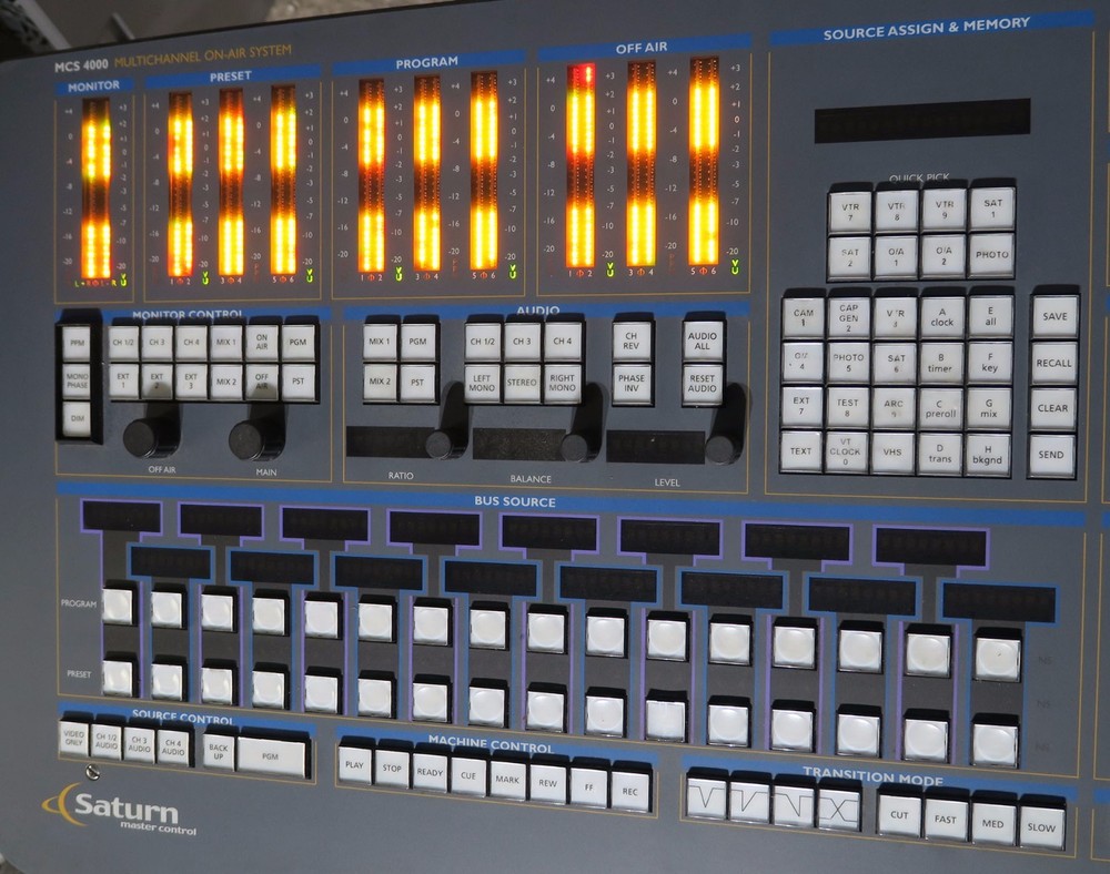 Philips saturn grass valley master control switcher mcc3500 model