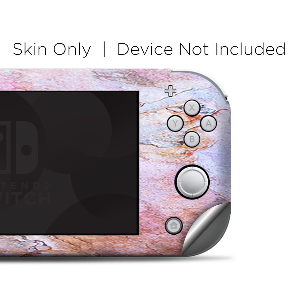 Skins Decals wrap for Nintendo Switch Lite - Rose Peach Pink Marble Pattern