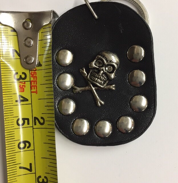 12 Leather Keychains Eagle Scull Scorpion Biker Wholesale