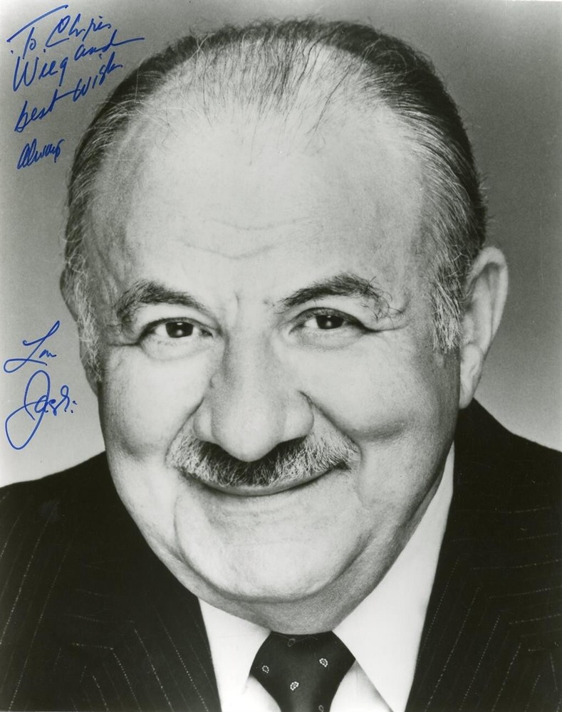 Lou Jacobi- Signed B&W Photograph