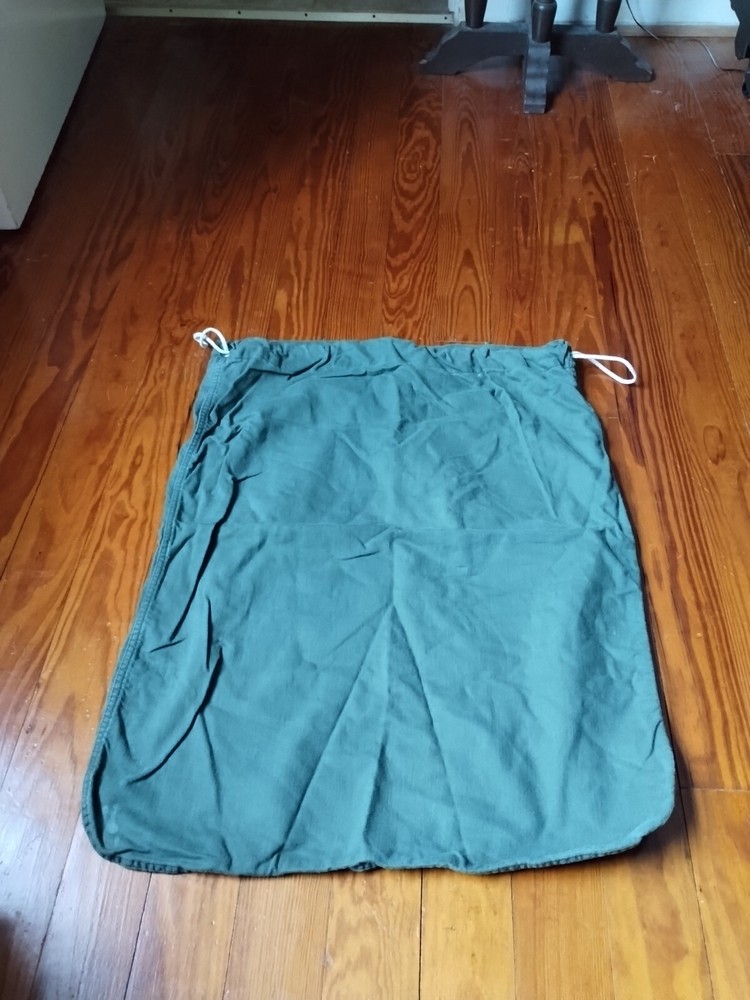 US MILITARY  CLOTH LAUNDRY Green DRAW STRING