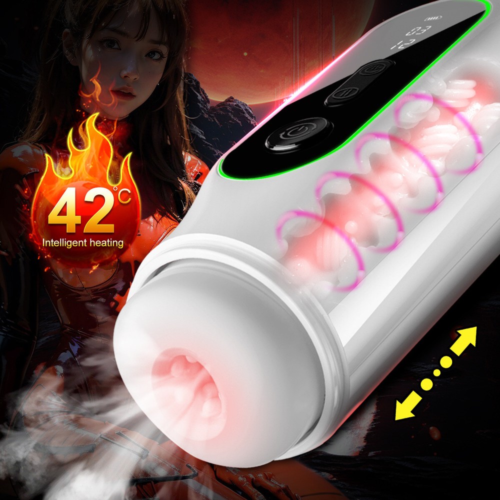 Automatic For Male Masturbator Thrusting Vibrating Heating Stroker Cup Lubricant