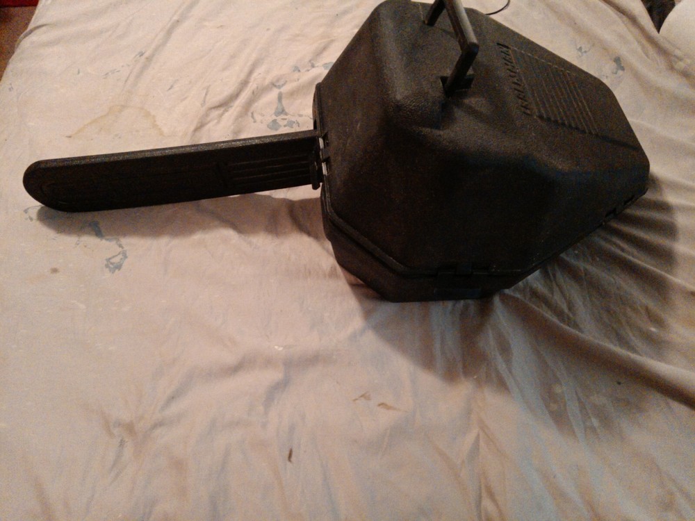 Sears Craftsman Black Plastic Chainsaw Carrying Case #36627