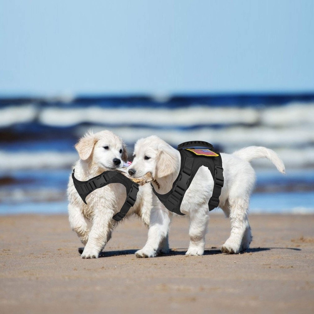 Tactical Dog Working Vest Training Harness No-Pull Adjustable Outdo... Fast Ship