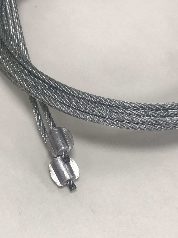 Garage Door Cables 1/8" Pair Torsion Spring (7ft, 8ft, 9ft, Grey