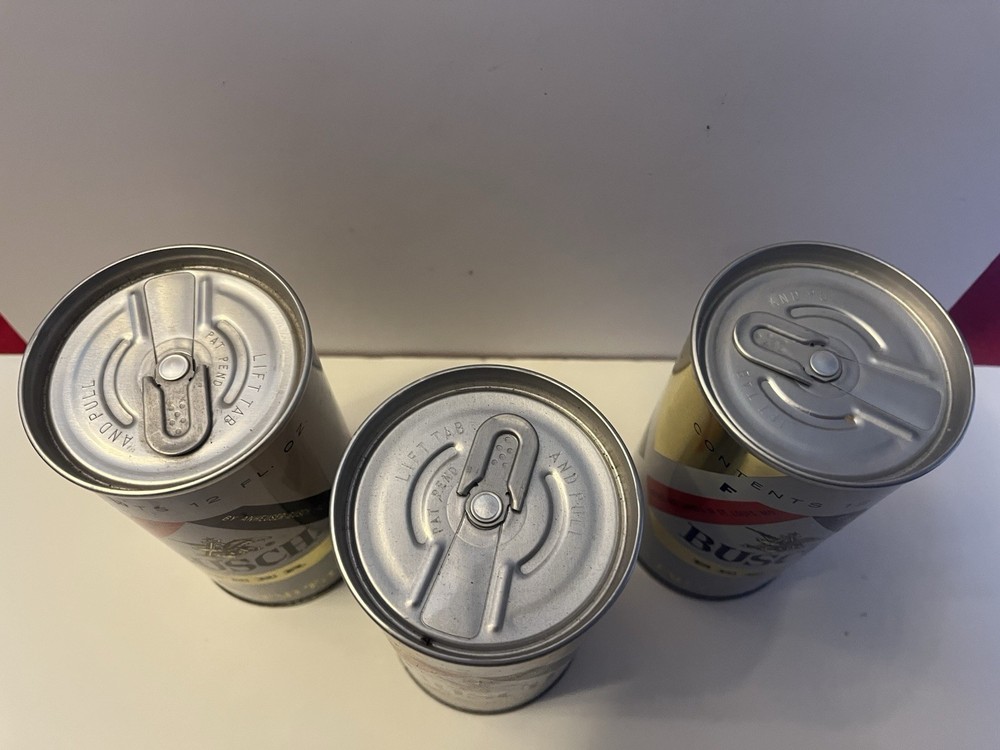 Set Of 3 1964 Busch Test Cans