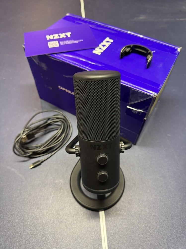 NZXT Capsule Cardioid USB Microphone, Black  (READ DESCRIPTION)