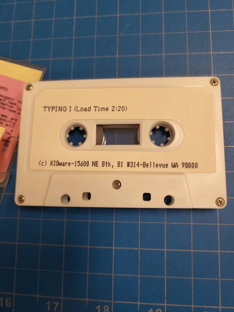 KIDware Typing I II Vintage Computer Cassette TI BASIC Software Rare Collectible
