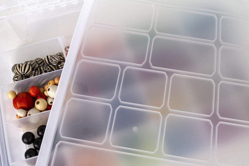 Quick View Deep Base Carrying Case-15x3.25x14.375 Translucent