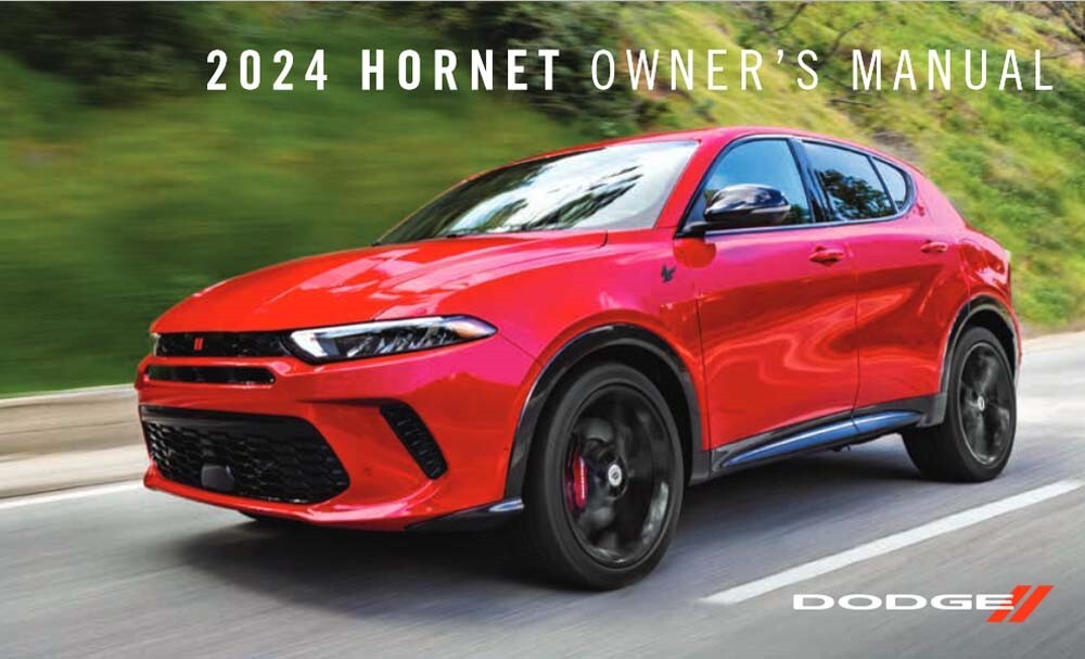2024 Dodge Hornet Owners Manual User Guide Reference Operator Book