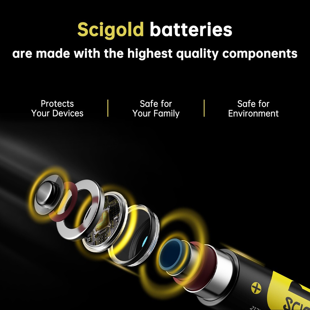 2pcs Scigold 21700 Rechargeable Battery Case Set 5.0Ah Tip for flashlights ect