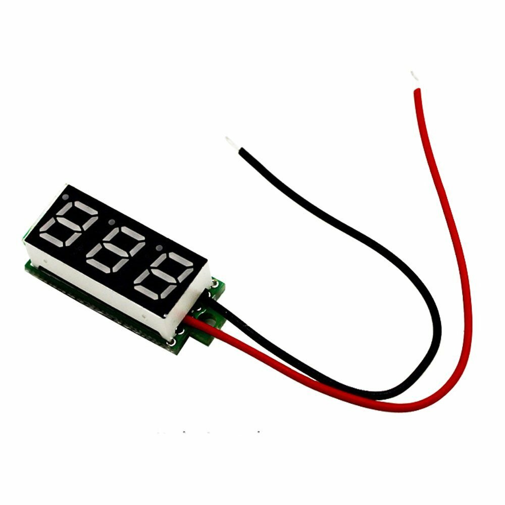 Mini 0.28" DC Digital Voltmeter Panel Mount LED Voltage Volt meter Red 2.5~30V