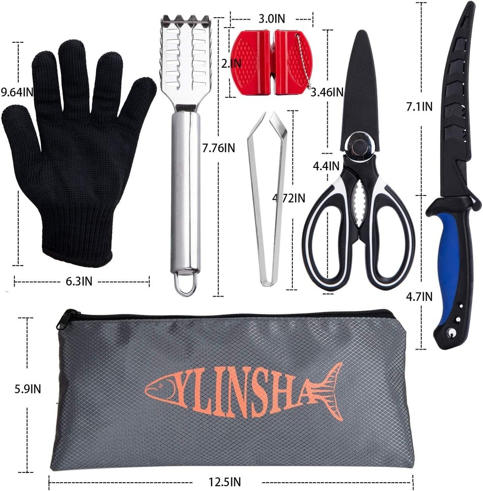 Premium Fish Cleaning Kit with Multi-Functional Tools and Safe Gloves