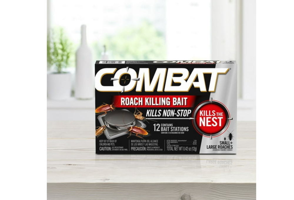 Combat Roach Killing Bait Stations Small Large Roaches 12 Count"