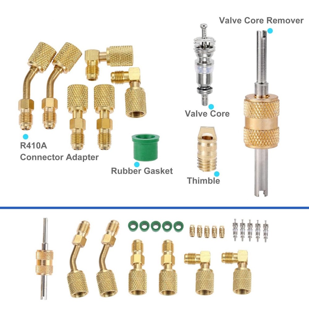 1 Set R410A Adapter Kit Mini Split Adapter 5/16 -1/4 Coupler High Quality