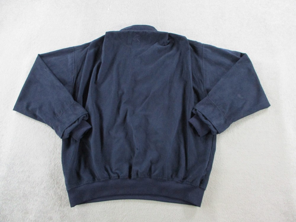 Zero Restriction Jacket Mens Extra Large Blue Pullover Microfiber Golf Pullover