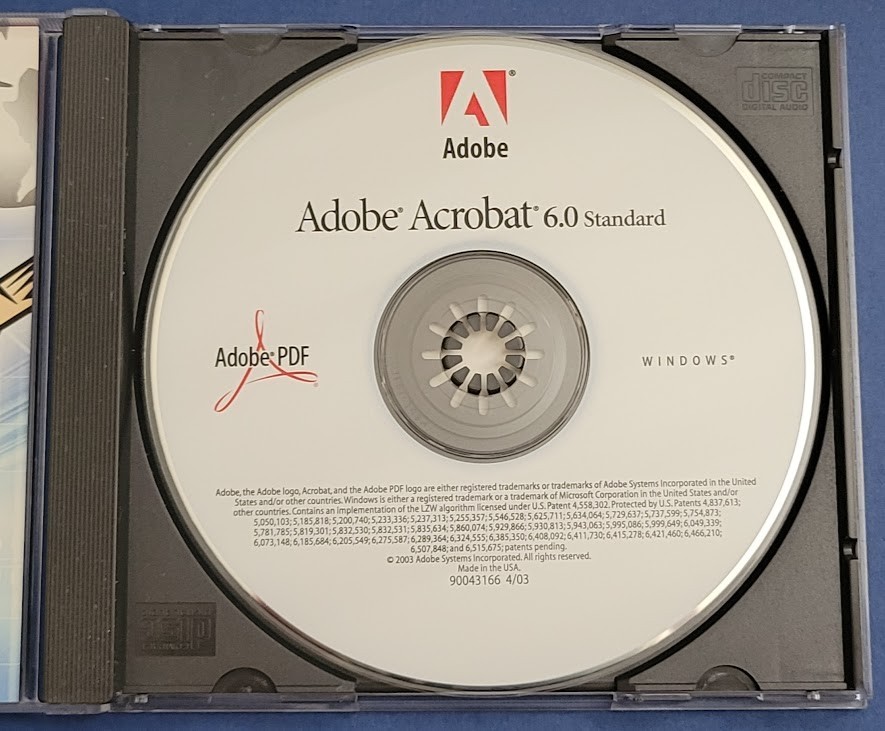 Adobe Acrobat Standard 6 for Windows with Serial Numbers CD-ROM Software