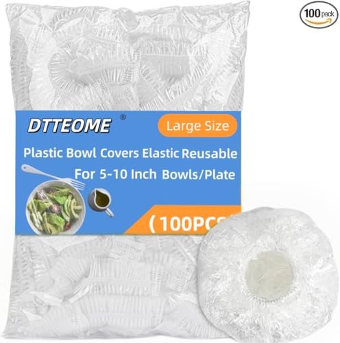 100 Plastic Bowl Covers for Bread Proofing Plastic Wrap Food Storage Large