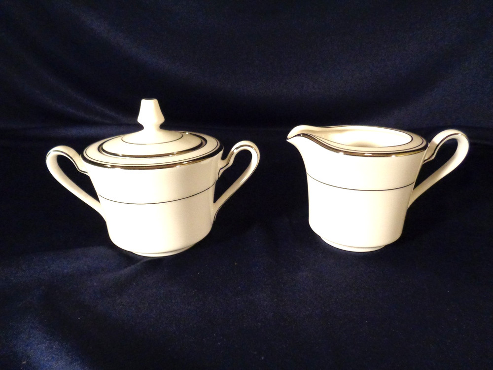 Noritake Champlain 7553 Cream and Sugar EC