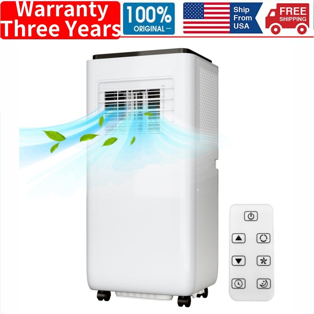 10000 BTU Portable Air Conditioners AC Unit Remote Control Cool Dry Fan 450SQ.FT