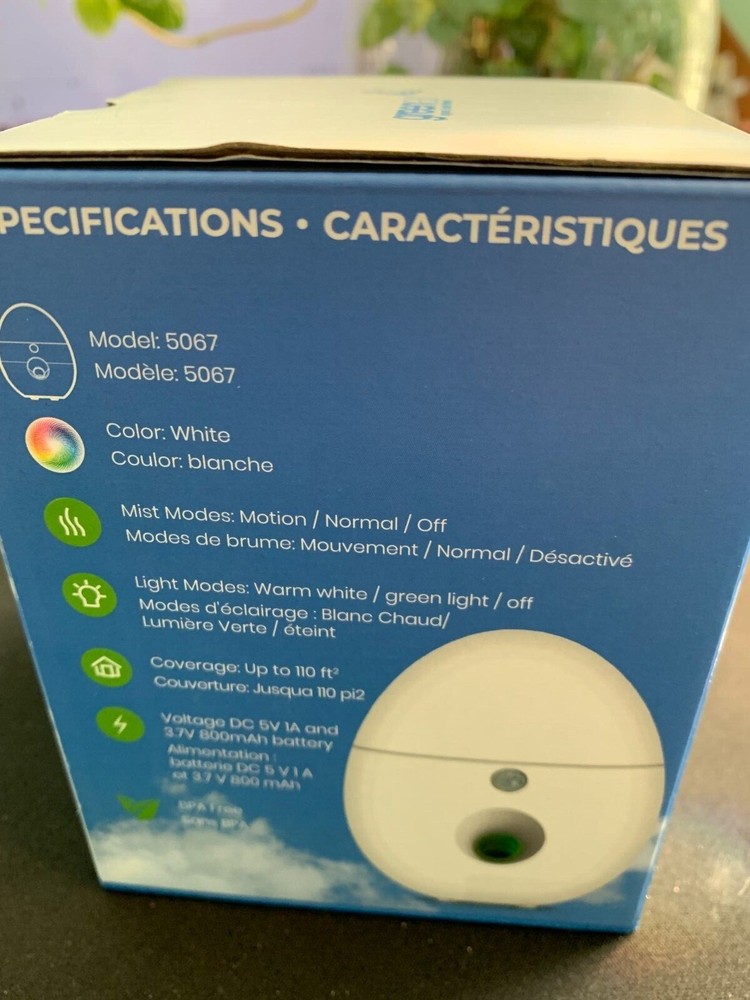 Diffuser Bubble Motion Activated Waterless Battery Bubble New&Sealed