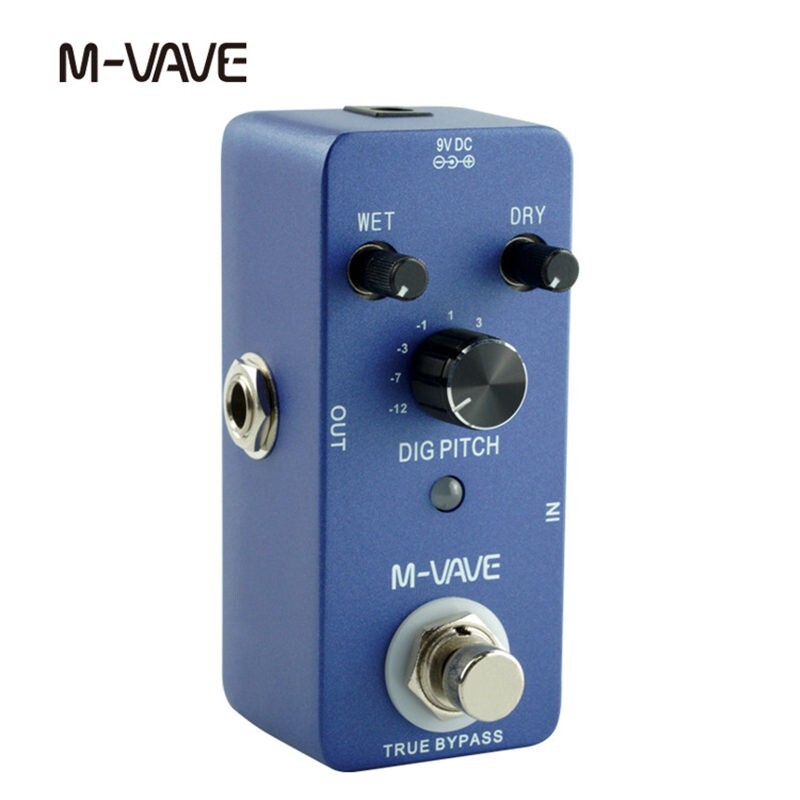 Digital Pitch Guitar Effects Pedal 9 Pitch Types True Bypass