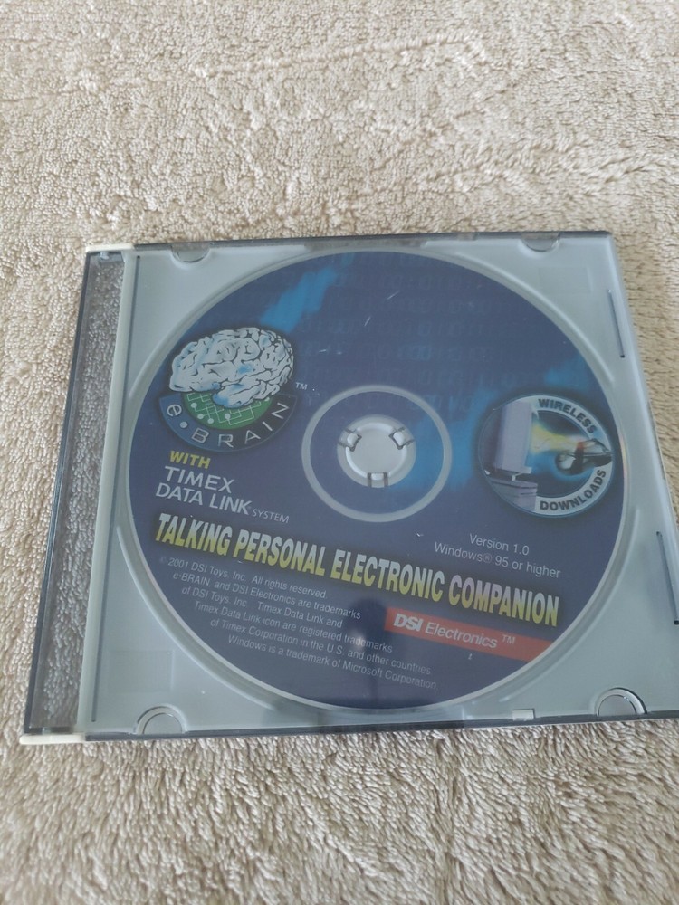 e-Brain Talking Personal Electronic Companion Timex Data Link System DISC ONLY