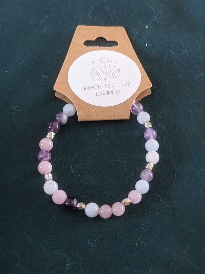 Morganite Crystal Healing Bracelet