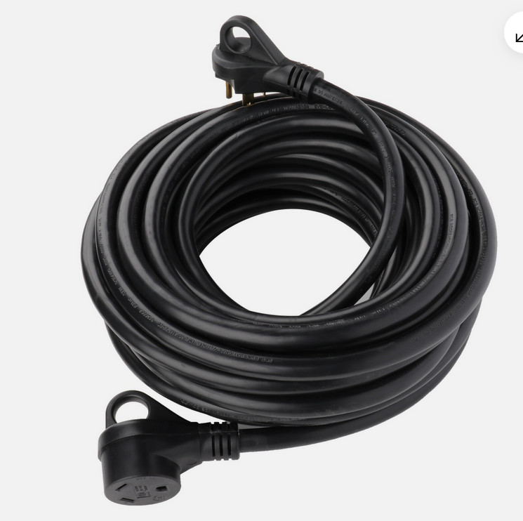 RV MOTORHOME BUS 5th WHEEL STACKER TRAILER GENERATOR 30 AMP 50' EXTENSION CORD