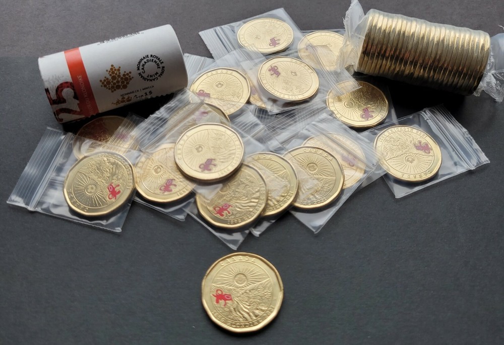 ** CANADA  LOONIE  2021  125 TH  ANN  KLONDIKE GOLD RUSH ** FROM  MINT  ROLL **