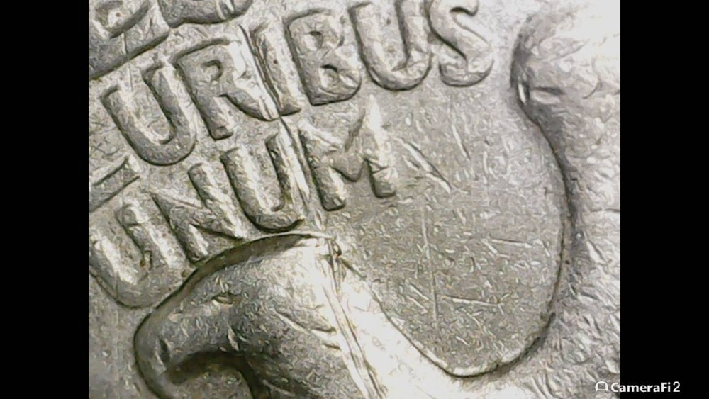 1995 P Washington Quarter Coin, cracks