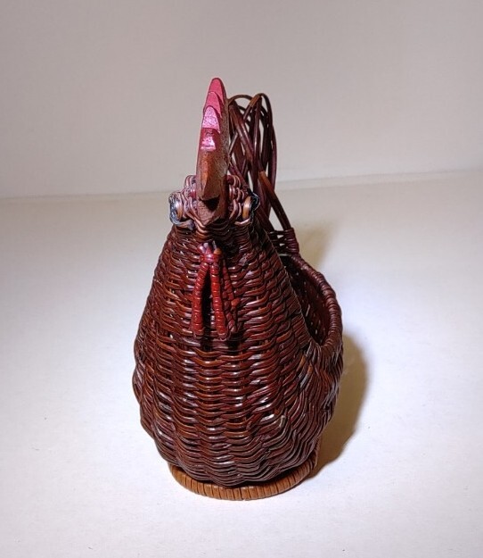 Chicken & Rooster Wicker Crafting Baskets