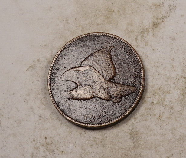 1857 Flying Eagle Penny Cent * Fine/VF * XF720