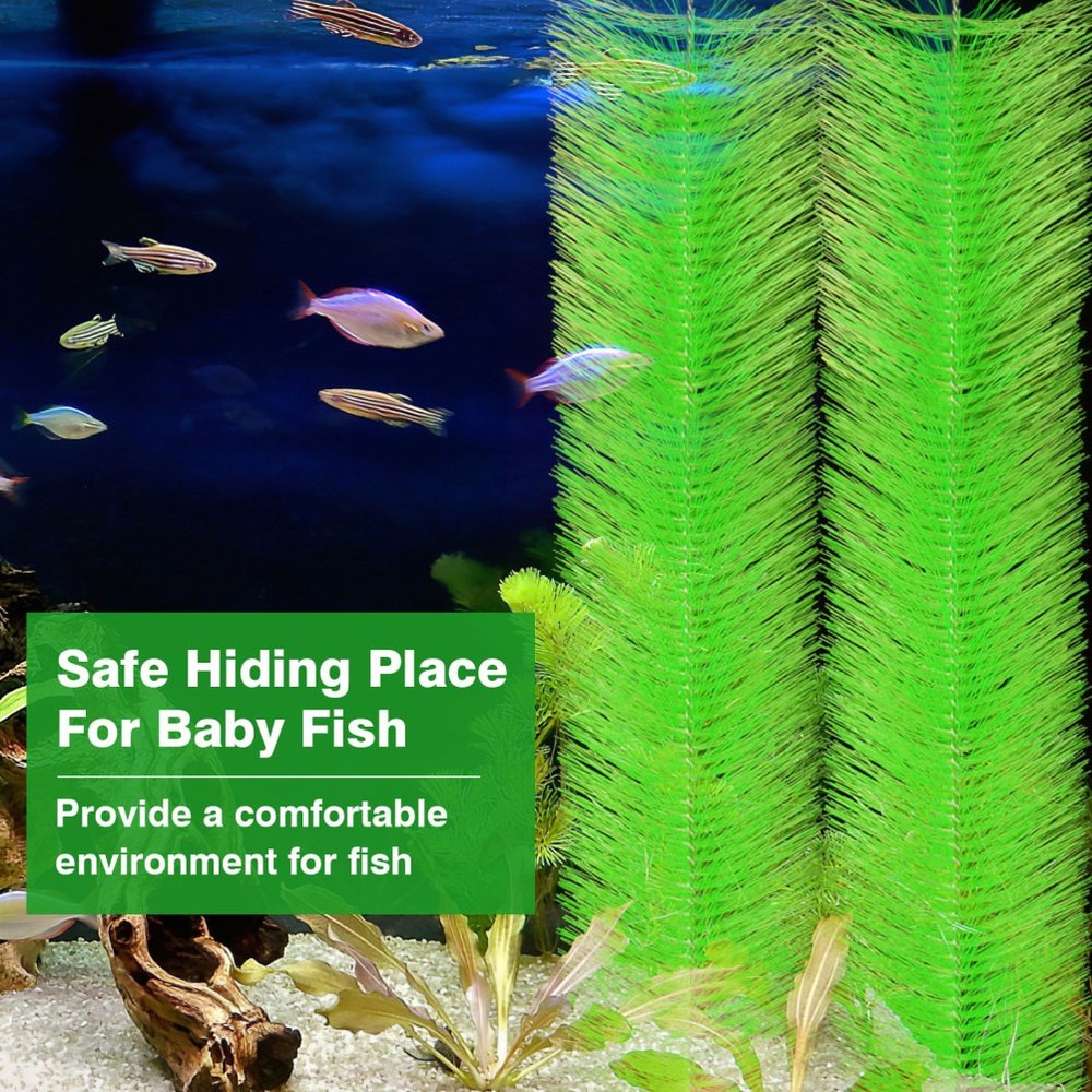 2 Pcs Hatching Grass Brushes Aquarium Breeding Mop Fish Spawning