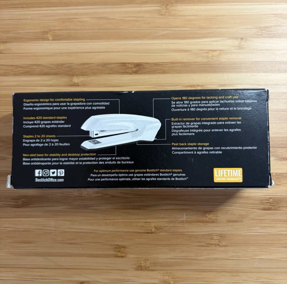 Bostitch Office Ascend Stapler, Full Size (B210R-WHITE)